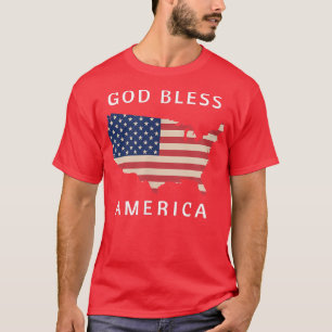 T-shirt Dieu bénisse l'Amérique -318