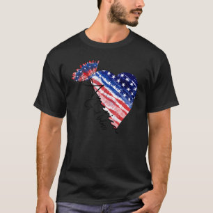 T-shirt Dieu bénisse l'Amérique 4 juillet l'indépendance P