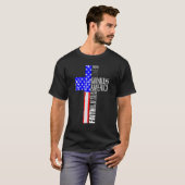 T-shirt Dieu bénisse l'Amérique chrétienne 4 juillet améri (Devant entier)