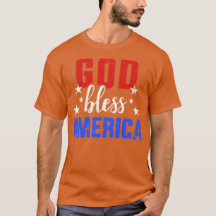 T-shirt Dieu bénisse l'Amérique pour le Jour de l'Indépend