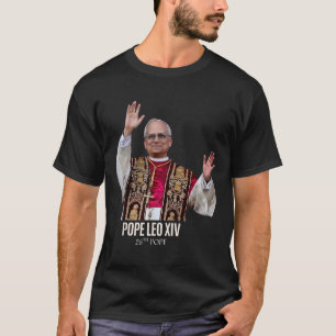 T-shirt Dieu bénisse le pape Léon Xiv 26e pape