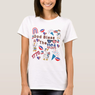 T-shirt Dieu bénisse les États-Unis