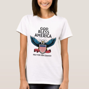 T-shirt Dieu bénisse les femmes américaines