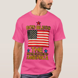 T-shirt Dieu bénisse l'État-uni d'Amérique