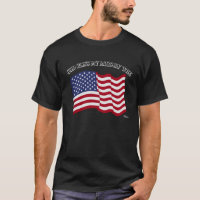DIEU BÉNISSE MA FEMME MILITAIRE avec drapeau améri