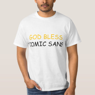 T-shirt Dieu bénissent comique sans