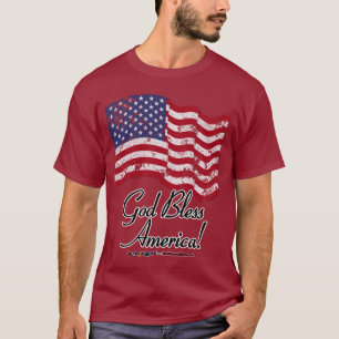 T-shirt Dieu bénissent l'Amérique !