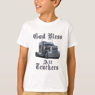 T-shirt Dieu bénissent tous les camionneurs