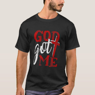 T-shirt Dieu Christian Faithcross m'a reçu citation religi