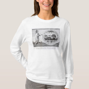 T-shirt Dieu créant le monde par la boussole