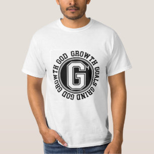 T-shirt Dieu, Croissance, Objectifs, Emblème Grind
