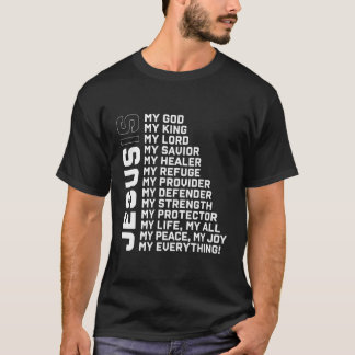 T-shirt Dieu Croyant Don Jésus chrétien Seigneur Jésus Déf