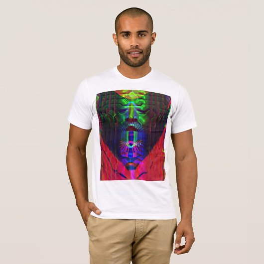 T-shirt Dieu dans la machine (Devant entier)