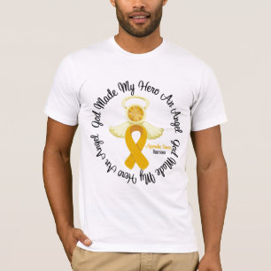 T-shirt Dieu de Cancer d'annexe a fait à mon héros un an