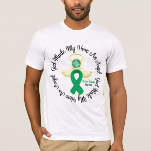 T-shirt Dieu de Cancer de foie a fait à mon héros un ang