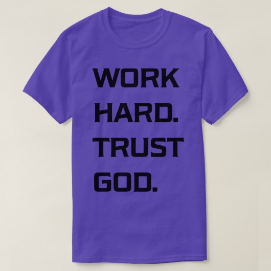 T-shirt Dieu de confiance dure (Design devant)