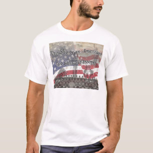 T-shirt Dieu de héros des Etats-Unis bénissent nos troup