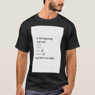 T-shirt Dieu Dit Maxwell équations
