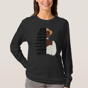 T-shirt Dieu dit Melanin Girl International Women Day Girl