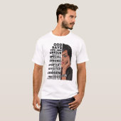 T-shirt Dieu dit Michelle Obama Femmes Histoire Mois Amour (Devant entier)
