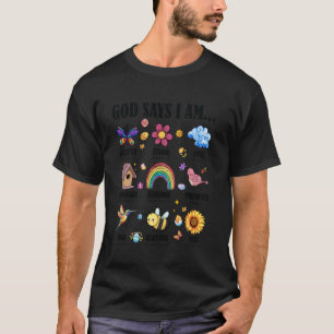 T-shirt Dieu dit que je suis chrétien Joyeux jour de Pâque