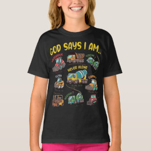 T-shirt Dieu Dit Que Je Suis... Foi de construction