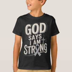 T-shirt Dieu Dit Que Je Suis Forte Survivante Sensibilisat