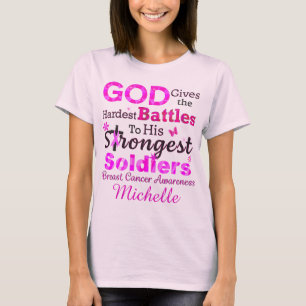 T-shirt Dieu Donne les Batailles les Plus Dures