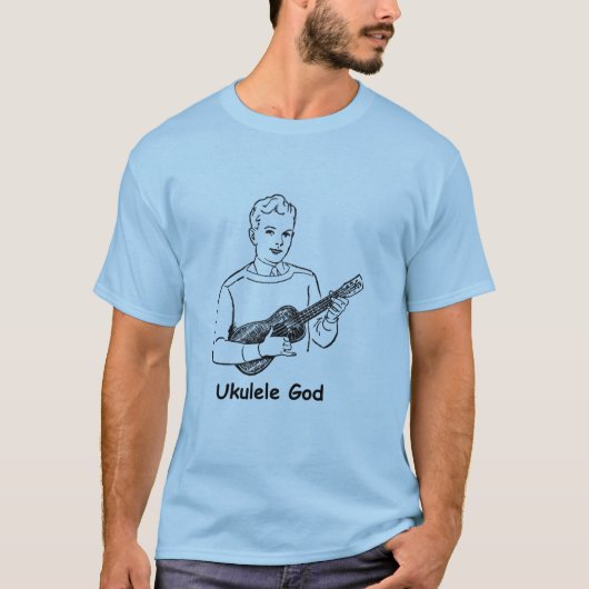 T-shirt Dieu d'ukulélé (Devant)
