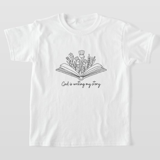 T-shirt Dieu écrit mon histoire Chemise de Christian Kid (Poser)