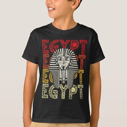 T-shirt Dieu égyptien Tutankhamun Rétro Egypte Pharaon (Devant)