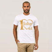 T-shirt Dieu est amour - 1 Jean 4:8 par All43 (Devant entier)