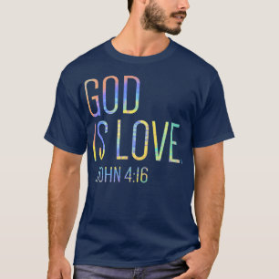 T-shirt Dieu est amour Chrétien Motivation Positive Bible