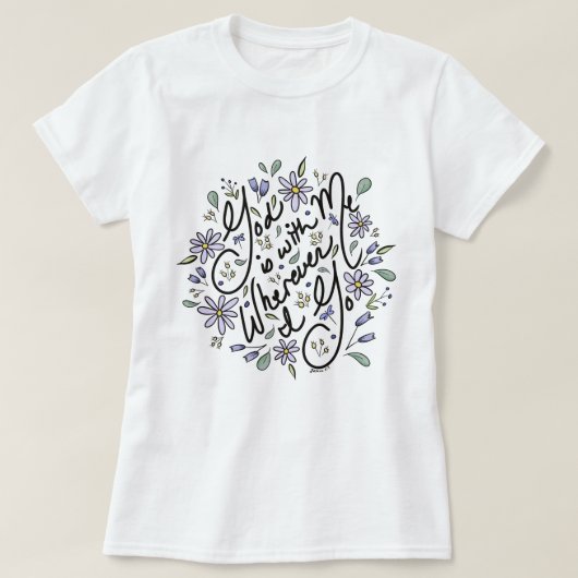 T-shirt Dieu est avec moi (Design devant)