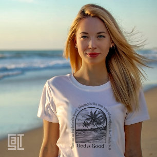 T-shirt Dieu est bon Psaume 34 NOTW Christian Inspirationa