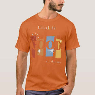 T-shirt Dieu est bon rétro (couleurs foncées) Premium