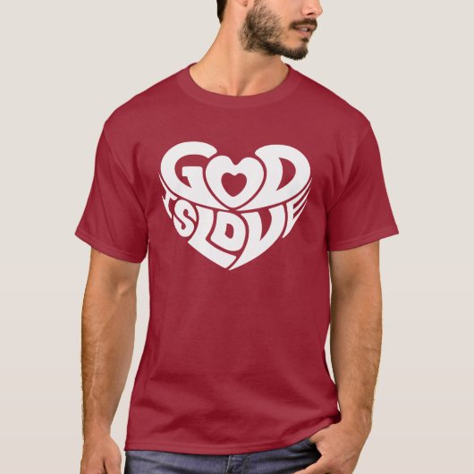 T-shirt Dieu est chrétien de cool d'écriture sainte de (Devant)