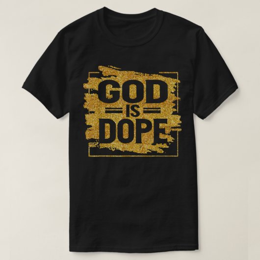 T-shirt dieu est dope T Shirt (Design devant)