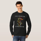 T-shirt Dieu est en elle, elle ne tombera pas (Devant entier)