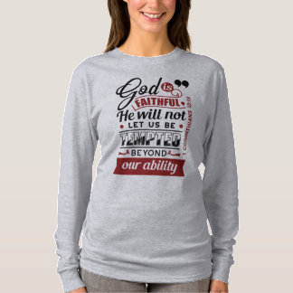 T-shirt Dieu est Fidèle – 1 Corinthiens 10:13 Verset Bibli