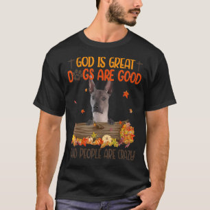 T-shirt Dieu Est Grand Chien Sont De Bons Chutes Xoloitzcu
