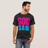 T-shirt Dieu est le DJ (Devant entier)