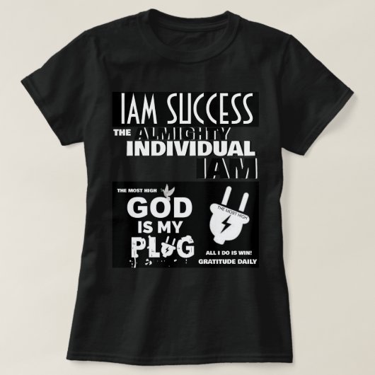 T-SHIRT DIEU EST MA SOURCE (Design devant)