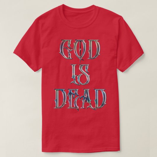 T-shirt Dieu est mort Citation Nietzsche (Design devant)