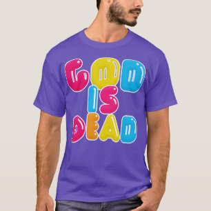T-shirt Dieu est mort typographique nihiliste conception m