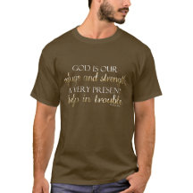 Dieu est notre brun/or chrétiens de vers de bible