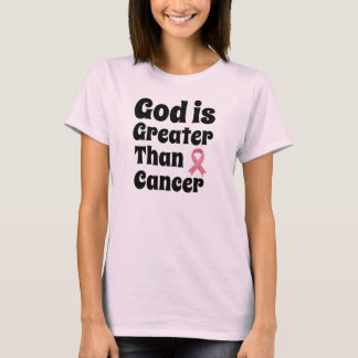 T-shirt Dieu est plus grand que le cancer - Foi inspirante