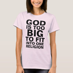 T-SHIRT DIEU EST TROP GRAND POUR S'ADAPTER À UNE SEULE RE