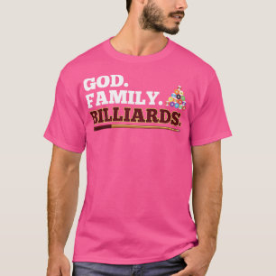 T-shirt Dieu Famille Billard Pool Conception du joueur de 