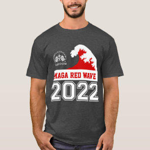 T-shirt Dieu Famille Pays Liberté 2022 MAGA Red Wave